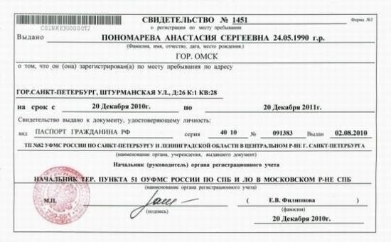 Где оформить временную регистрацию в Санкт-Петербурге