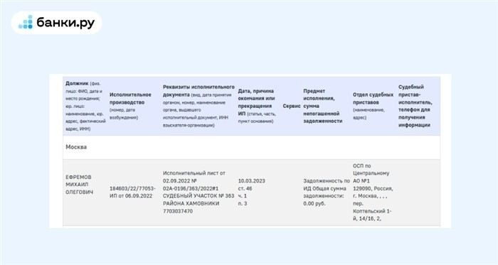 Шаг 6: Оформление запроса о наличии задолженности через сайт