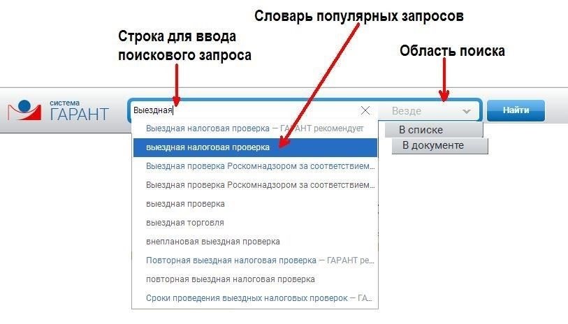 Поиск юридических документов по фамилии в строке поиска